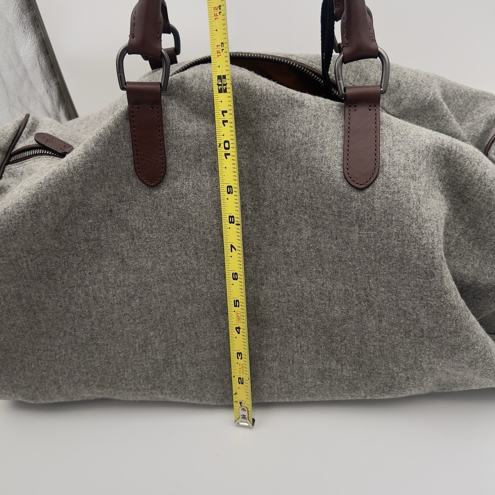 Polo Ralph Lauren 23" Gray Duffle Bag Carry On Adjustable Shoulder Strap - Picture 9 of 9